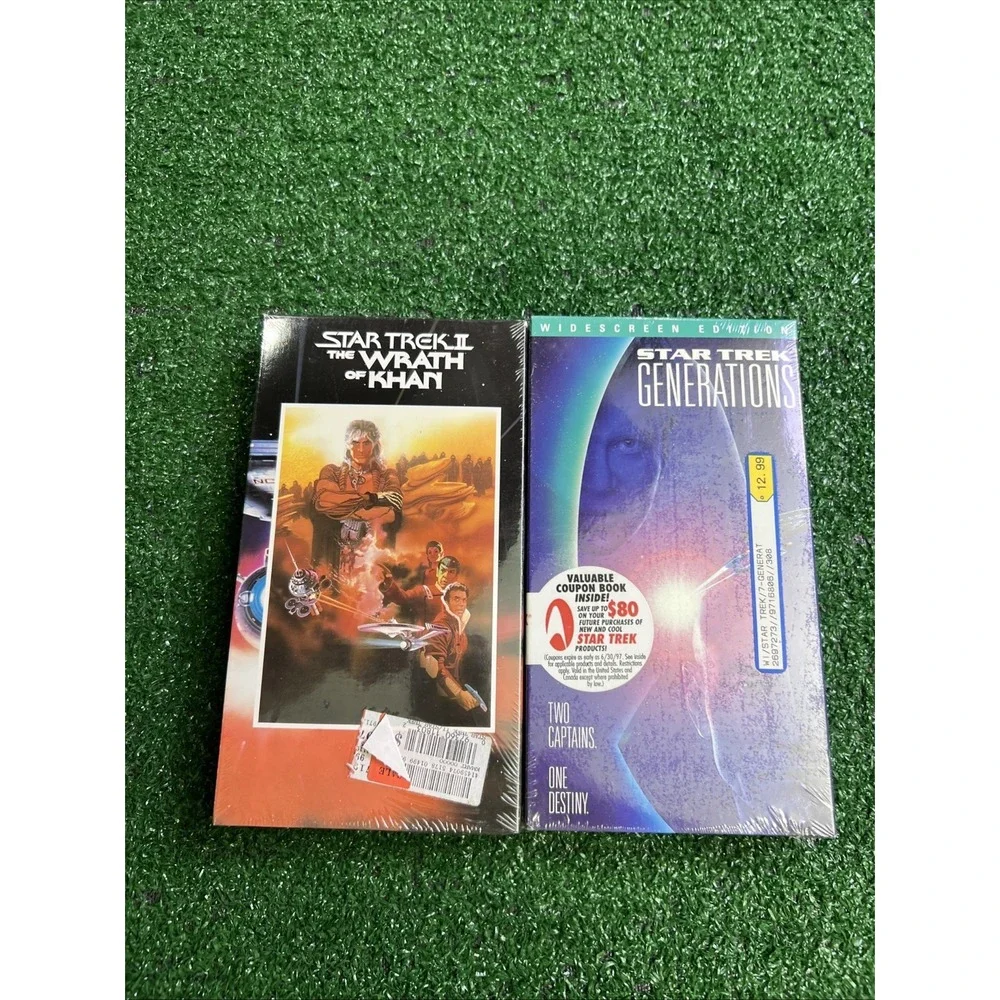Star Trek Lot Of 2 VHS Tapes Generations &‎ The Wrath Of Khan New Sealed